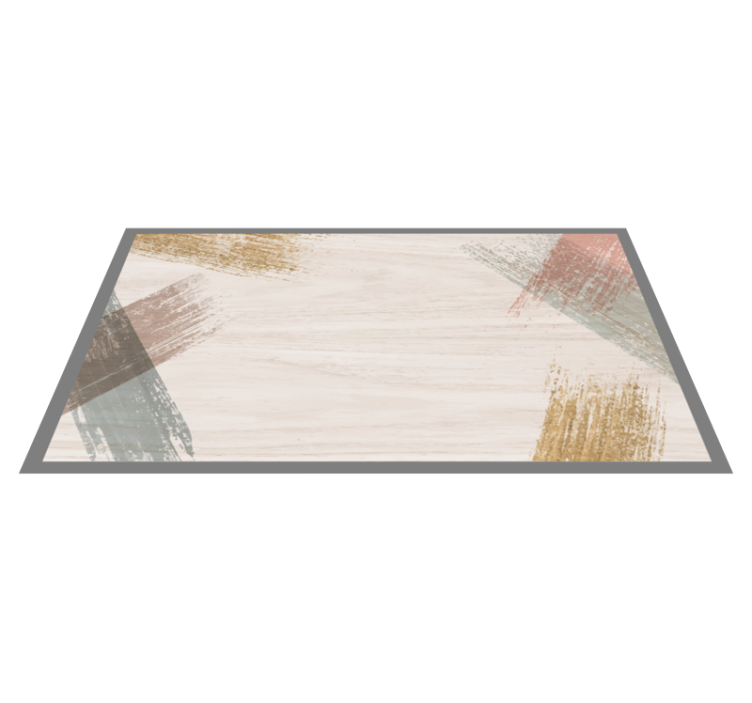 Woodblock effect vinyl rug - TenStickers