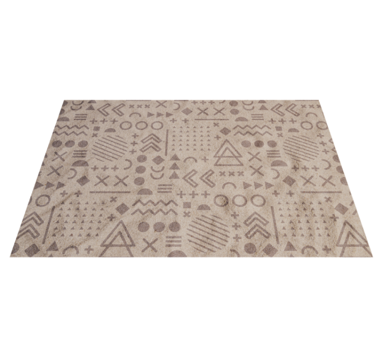 Ethnic vinyl rug ethnic patterned decor - TenStickers
