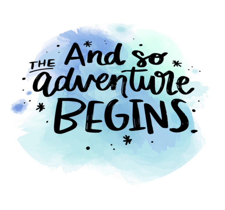Adventure begins custom rug - TenStickers
