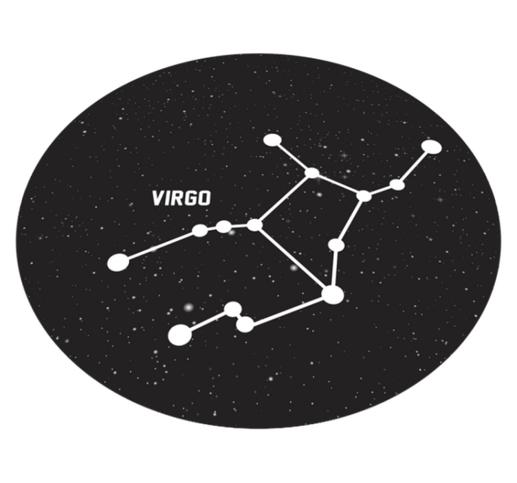 Constellation Virgo star vinyl rug - TenStickers