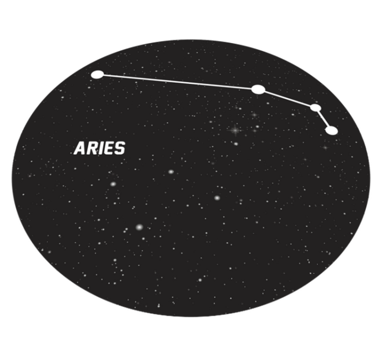 Zodiac sign Aries modern rug - TenStickers