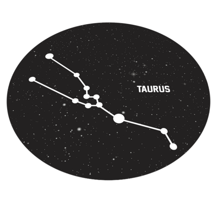 Zodiac sign Taurus  modern rug - TenStickers