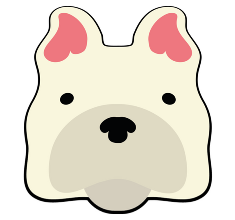 Dog Home animal vinyl rug - TenStickers