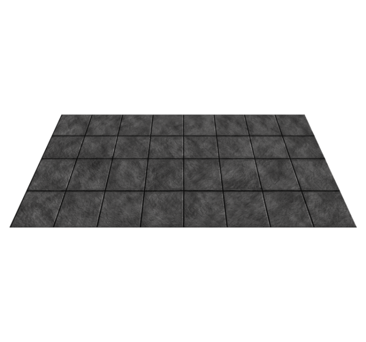 Rough Stone Square textured vinyl rug - TenStickers