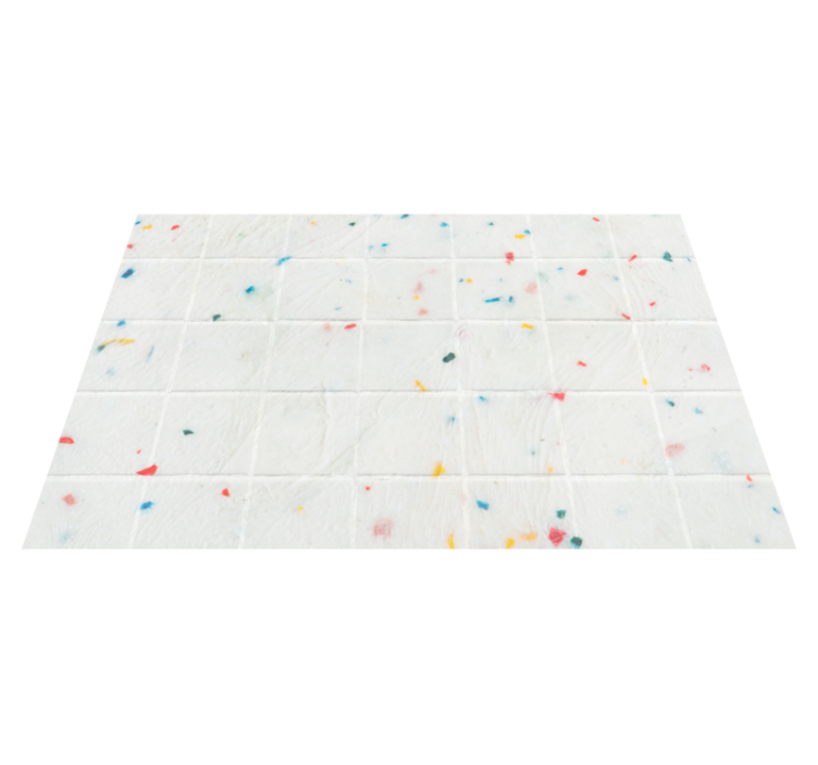 colorful tiles  modern rug - TenStickers