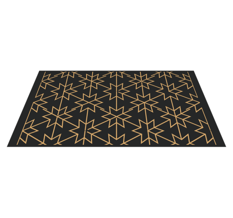 Floor Star Tile Floor vinyl rug - TenStickers