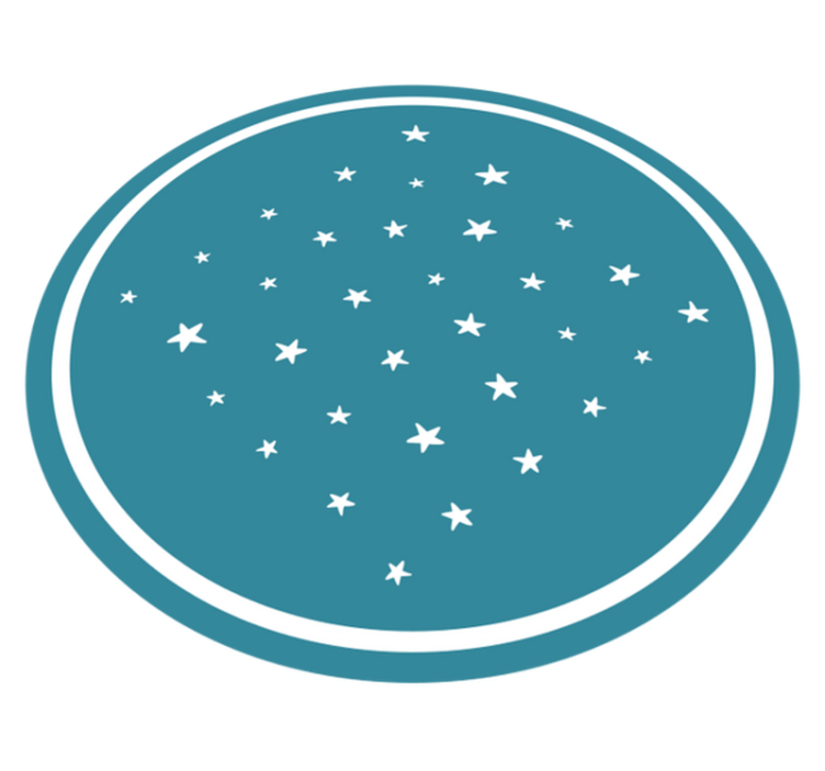 star pattern modern vinyl rug - TenStickers