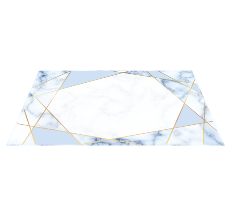 Blue and grey marble mosaic floor tiles - TenStickers