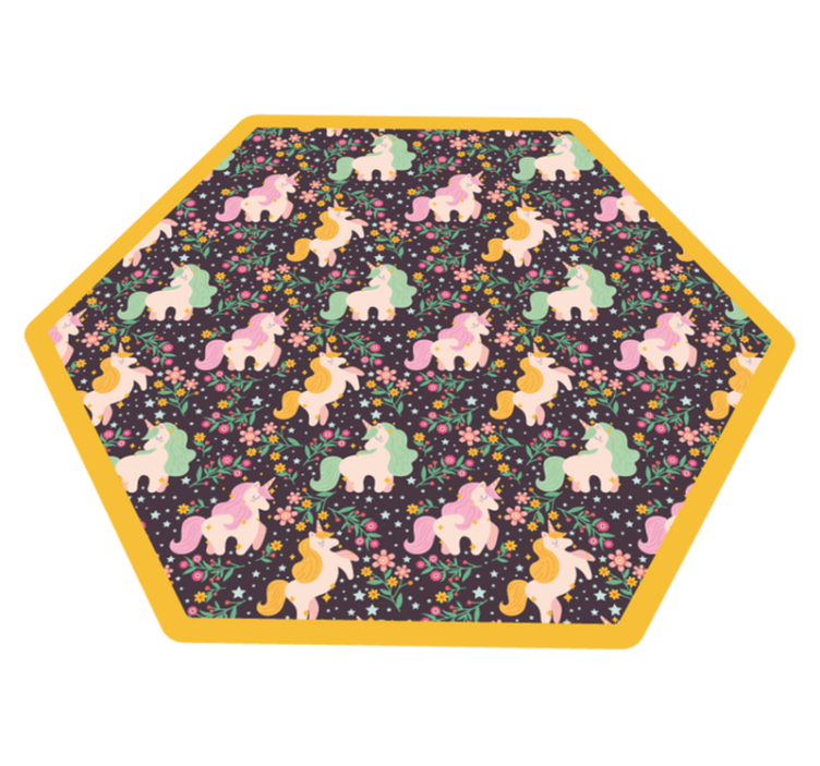 Mythical Creatures Playground vinyl rug - TenStickers