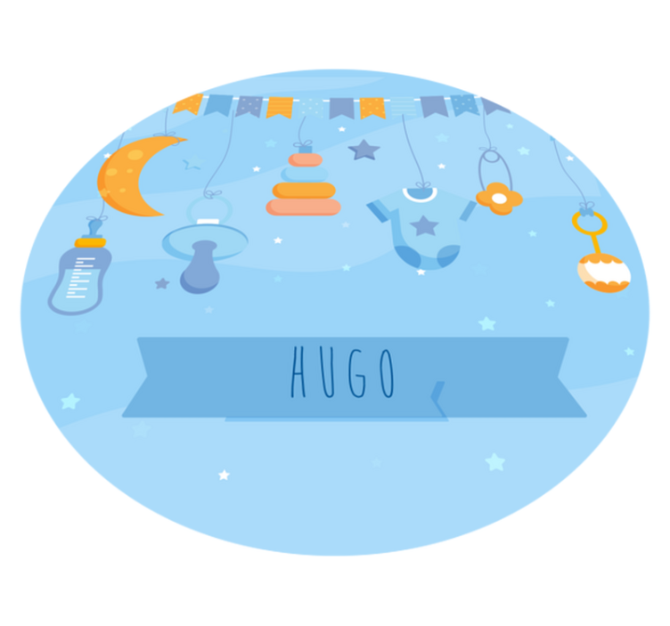 Customized nursery decor nursery vinyl rug - TenStickers