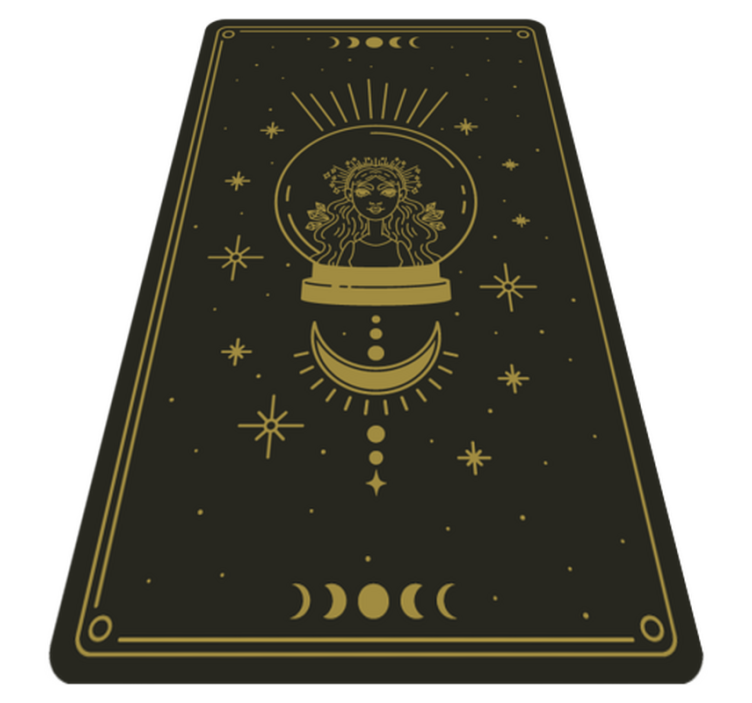 Celestial Circle mandala vinyl rug - TenStickers