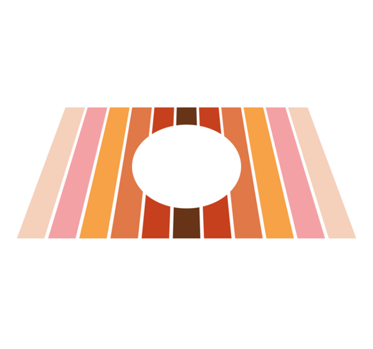 Stripes vinyl rug geometric stripes design - TenStickers