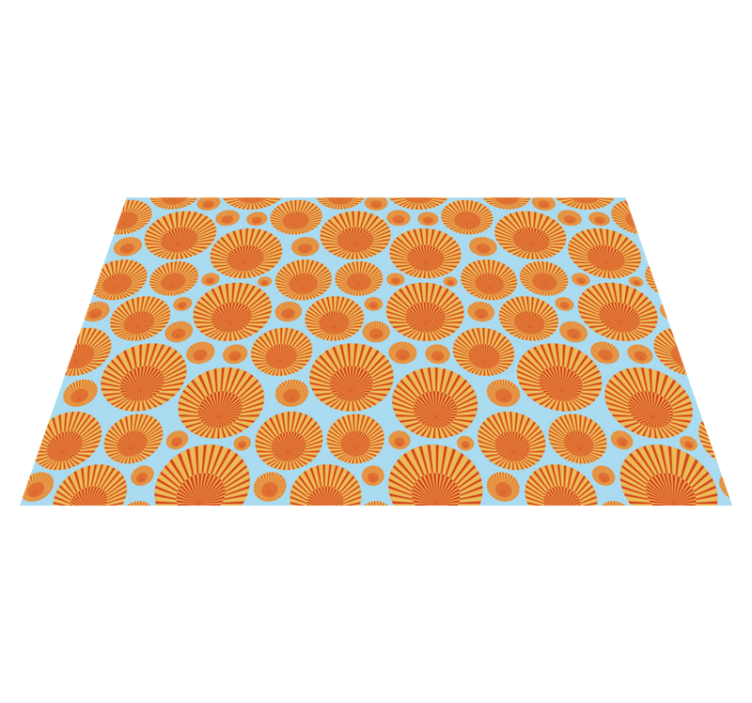 70's Sunshine pattern vintage rug - TenStickers