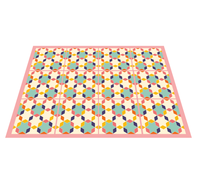Colorful vintage tiles tile carpet - TenStickers