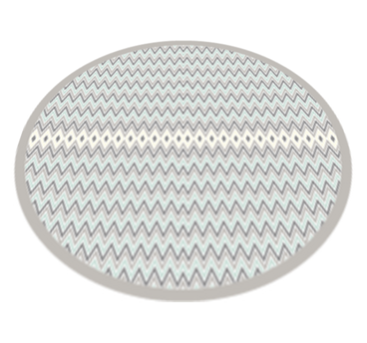 Chevron Pattern Detail stripes vinyl rug - TenStickers