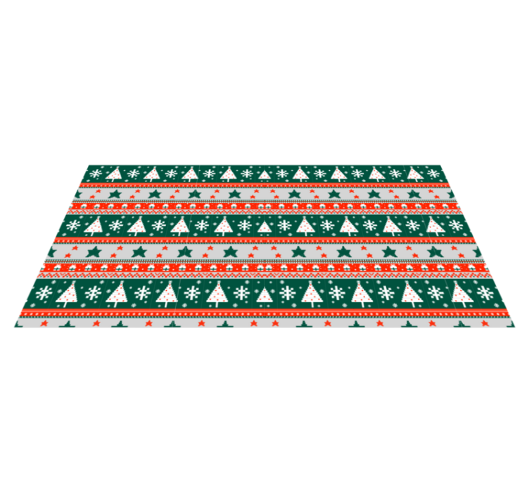 nordic Christmas pattern nordic rug - TenStickers