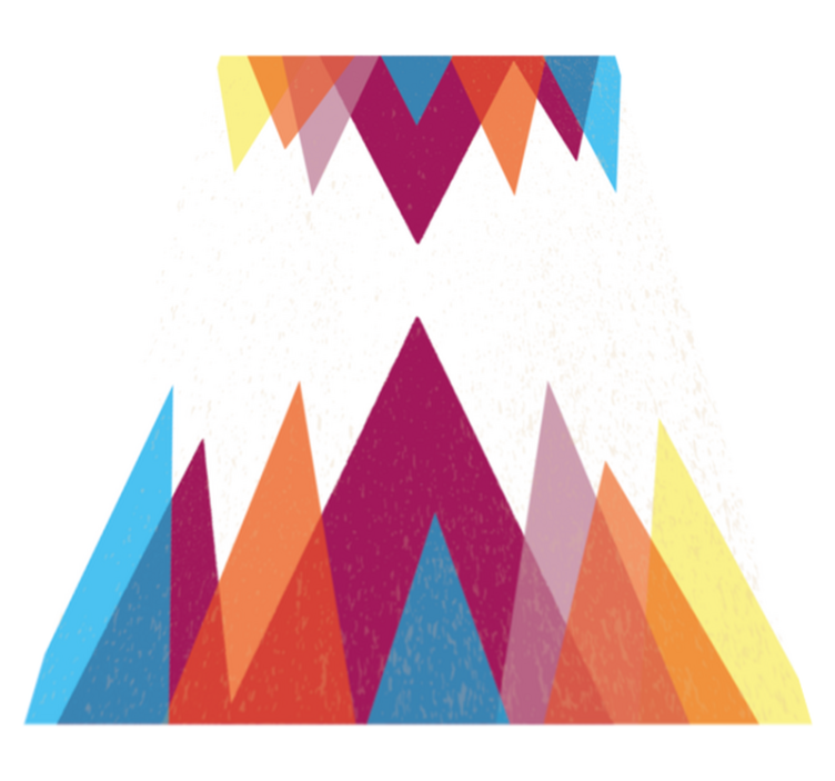 Colorful Nordic design nordic rug - TenStickers