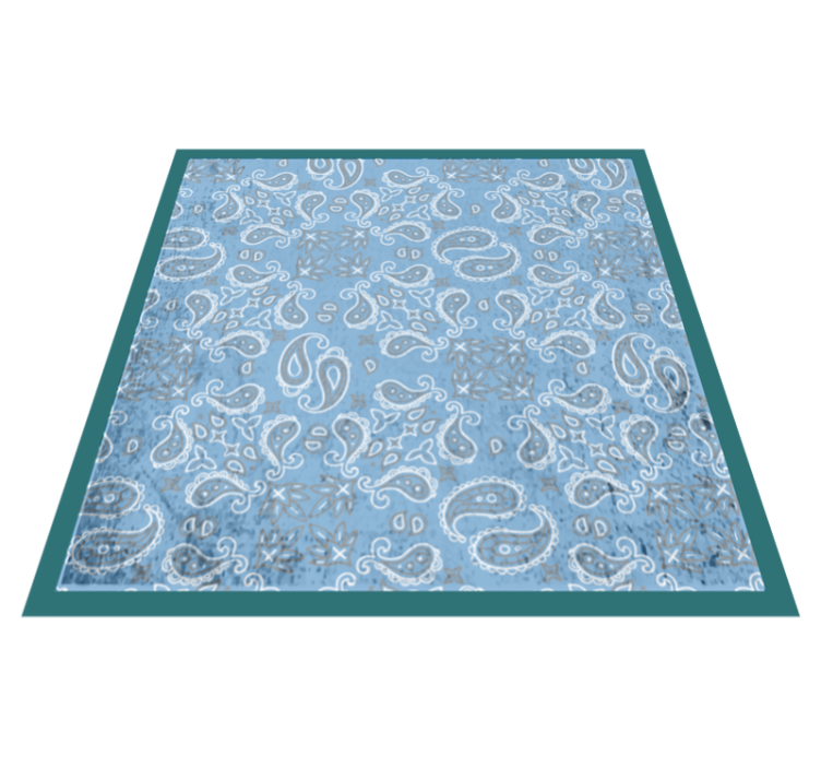 Scandinavian paisley pattern  nordic rug - TenStickers
