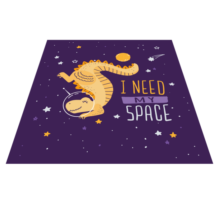 I need my space dinosaur vinyl rug - TenStickers