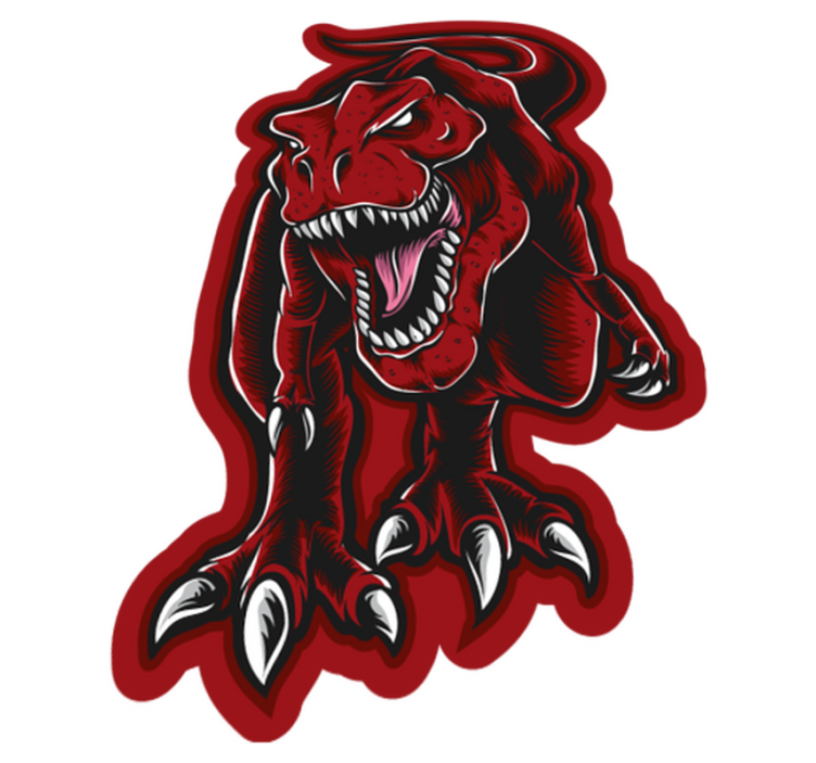 Ferocious Dinosaur animal vinyl rug - TenStickers