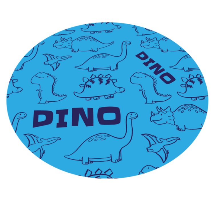 Dinosaur Themed vinyl rug - TenStickers