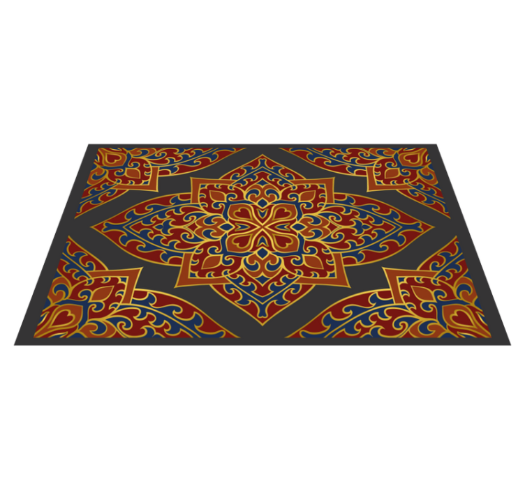 Mandala vinyl rug with elegant mandala design - TenStickers