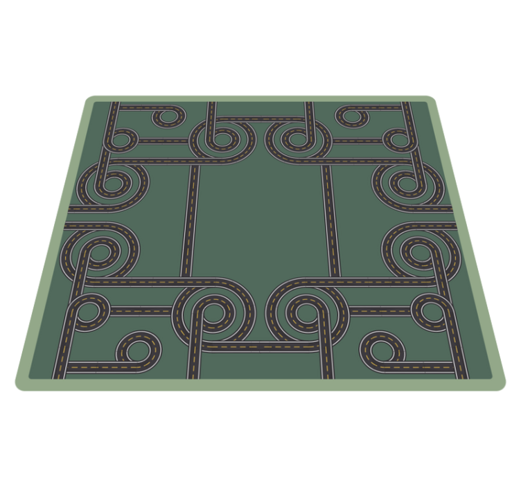 road playmat for children road rug - TenStickers