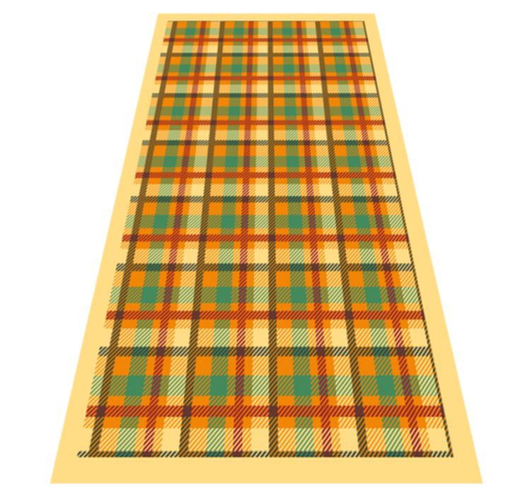 Scotish gold pattern Vinyl rug for home office - TenStickers