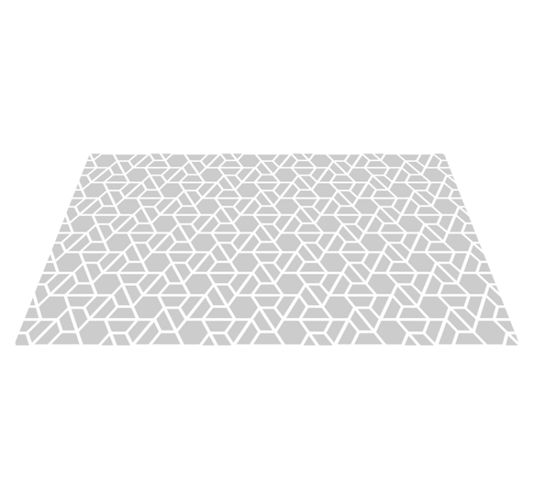 Gray modern pattern geometric rugs - TenStickers