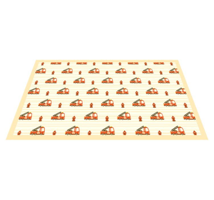 Playful Transport Theme vinyl rug - TenStickers