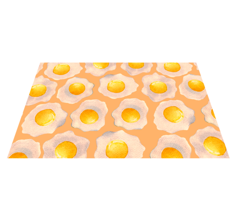 Sunny side up egg  kitchen floor tiles - TenStickers