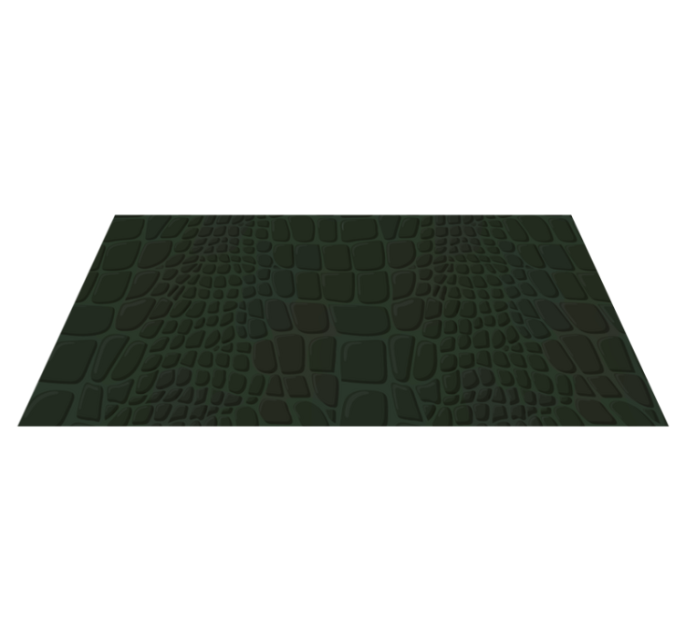 Crocodile skin animal print vinyl rug - TenStickers
