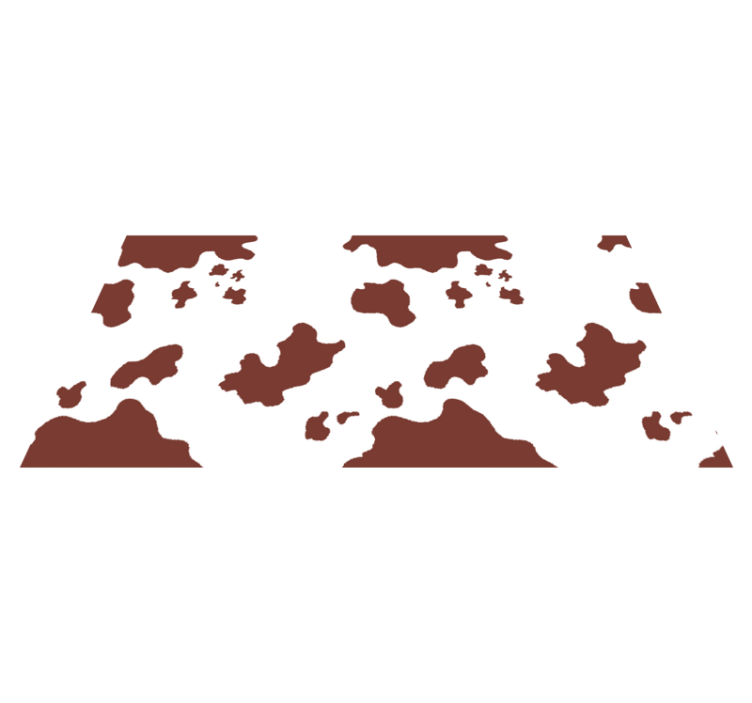 Cowhide Print animal print vinyl rug - TenStickers