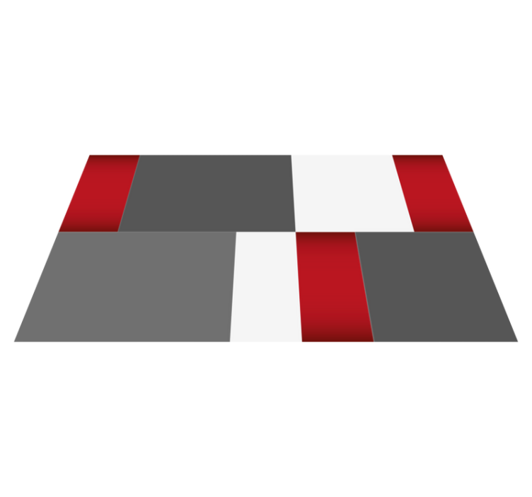 Sleek Cubes minimalist vinyl rug - TenStickers