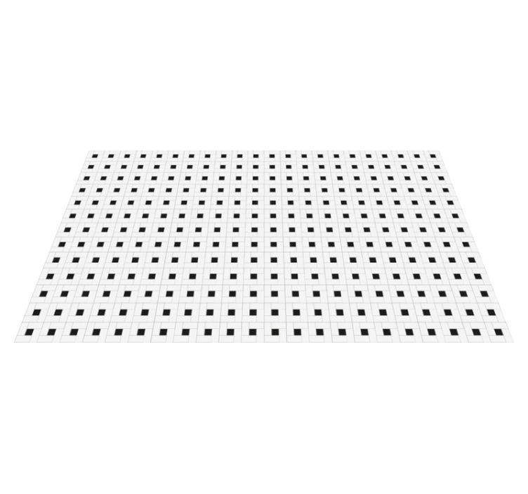 Small squares tile kitchen vinyl rug - TenStickers