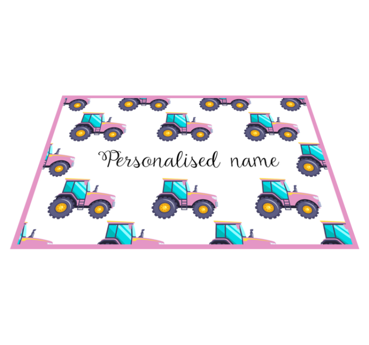 Customizable Tractor custom vinyl rug - TenStickers