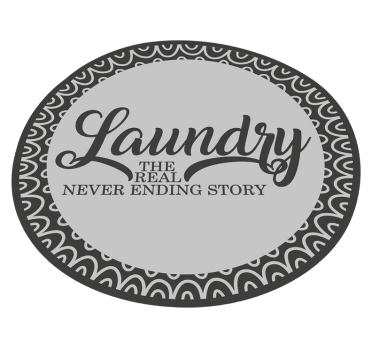 Laundry never ending custom rug - TenStickers