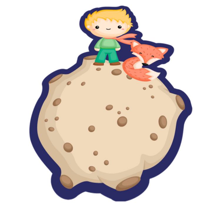 The Little Prince kids vinyl rug - TenStickers