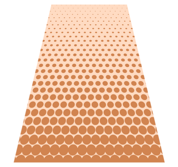 Polka Dot Gradient stripes vinyl rug - TenStickers