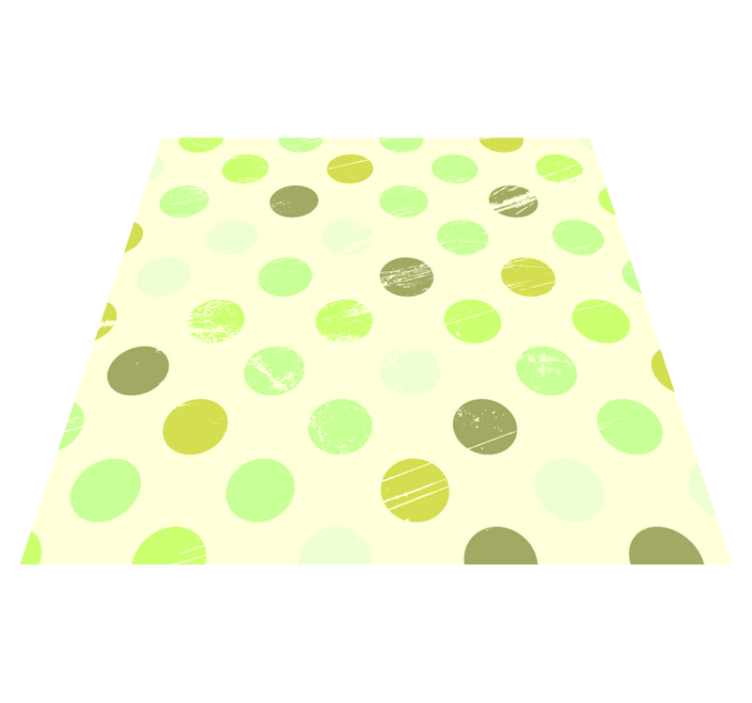 Green Shade Polka Dot geometric rugs - TenStickers