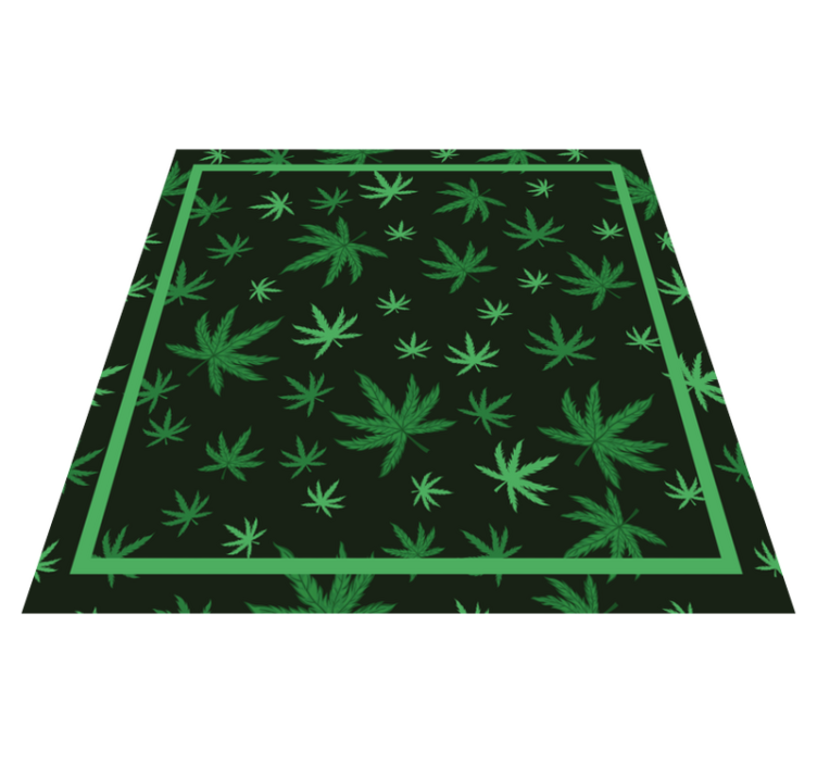 Marajuna leaf floral rugs - TenStickers