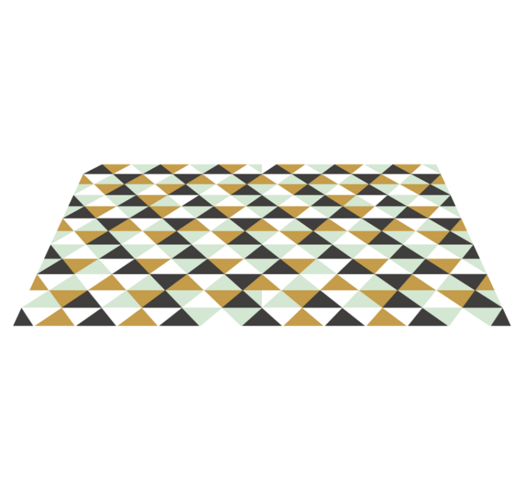 Triangular Mosaic Arrangement geometric vinyl rug - TenStickers
