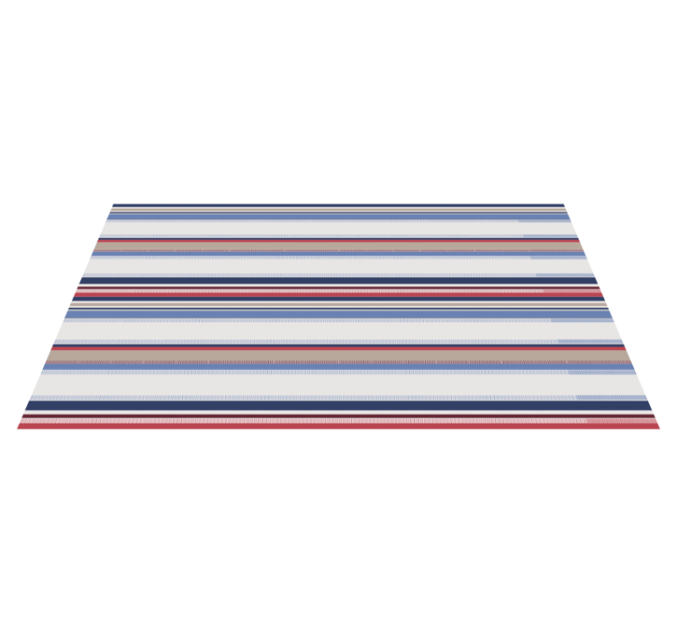 Modern blue shades stripes vinyl rug - TenStickers