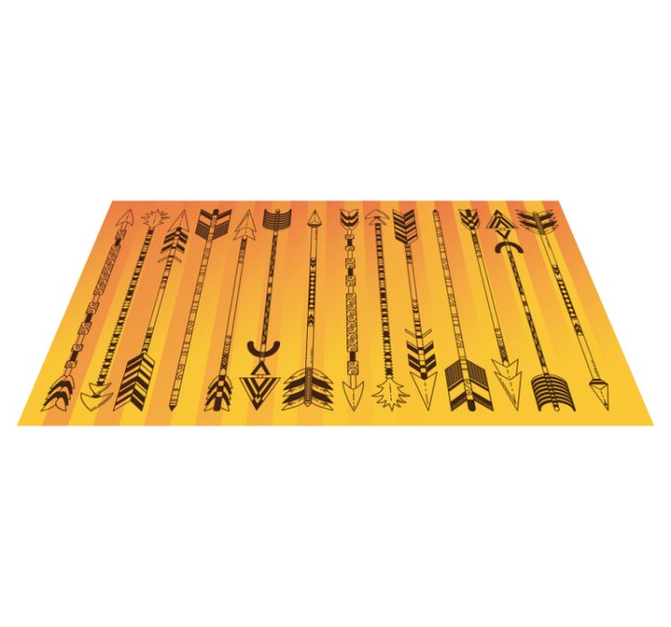 Southwest sunset stripes vinyl carpet - TenStickers