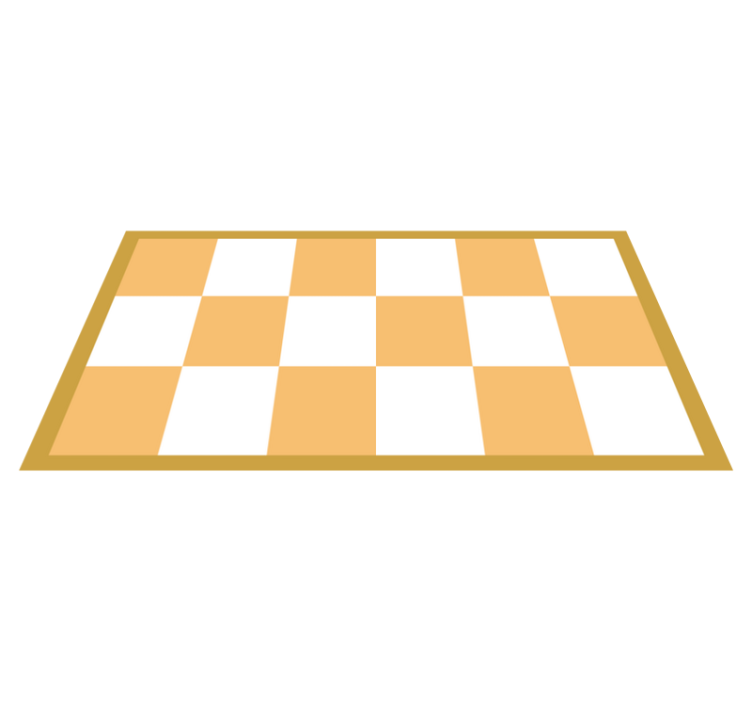 Checkered pathway vinyl rug - TenStickers