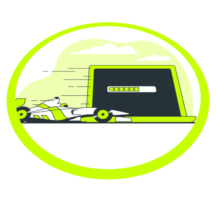 Loading race car custom rug - TenStickers