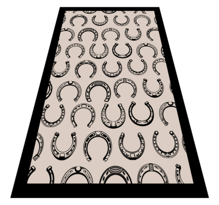 Horse shoe pattern animal rug - TenStickers