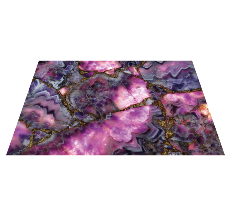 Purple veins design marble vinyl rug - TenStickers