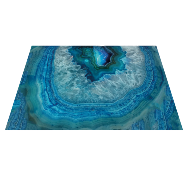 Agate blue veins stone floor tiles - TenStickers