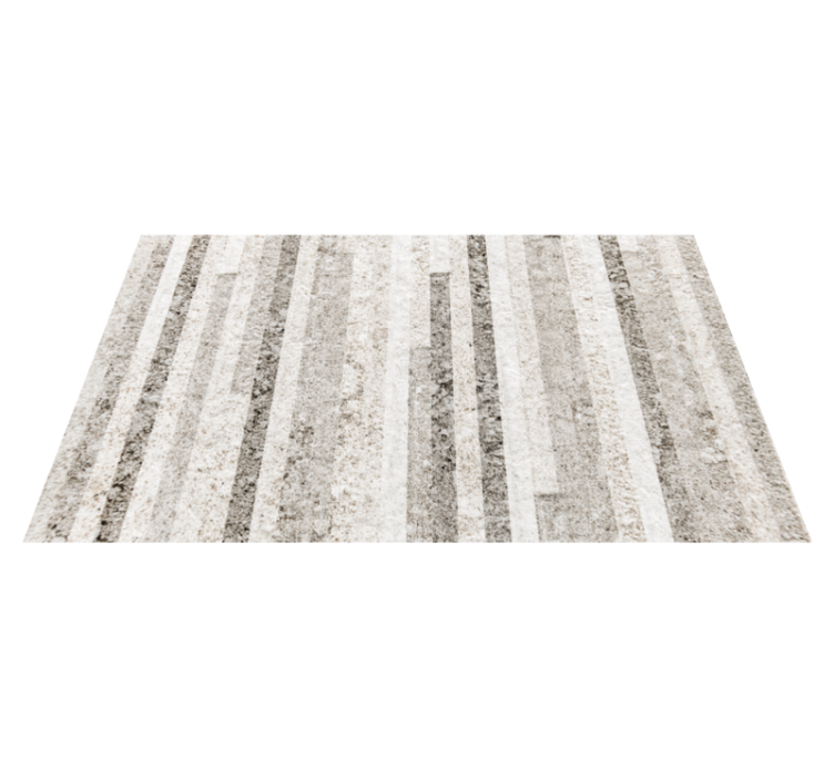 Textured Grey Stripes wood vinyl rug - TenStickers